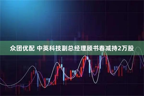 众团优配 中英科技副总经理顾书春减持2万股